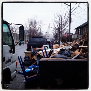 Roadside debris, 5 weeks in. Progress.